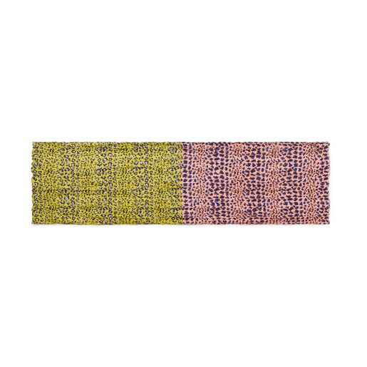 Pink-pistachio Bridgy Leo Plis foulard