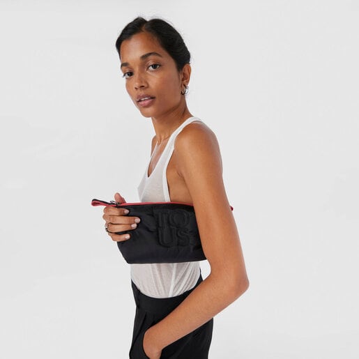 ブラックのメイクポーチ TOUS Balloon Soft