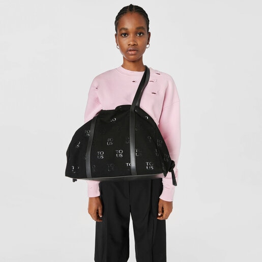 حقيبة تسوق TO-US من TOUS كبيرة باللون الأسود