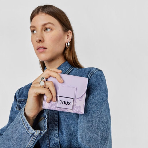 Mauve Kaos Pix Flap Card wallet