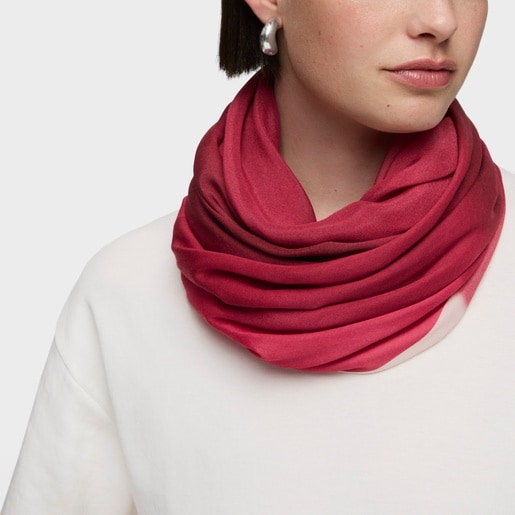 Fuchsia Foulard TOUS Blurry Flower