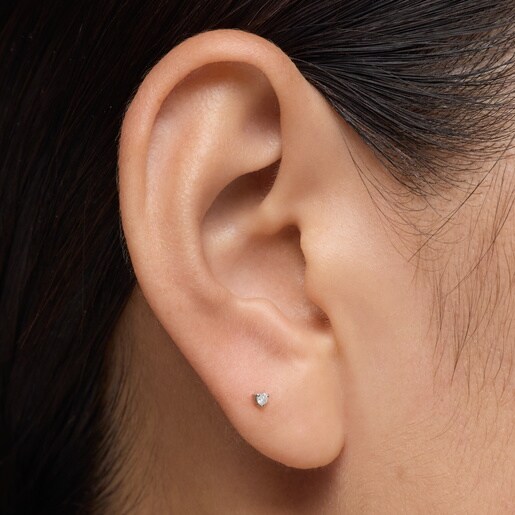 Piercing de oro 14 kt y diamante  8 mm TOUS Basics