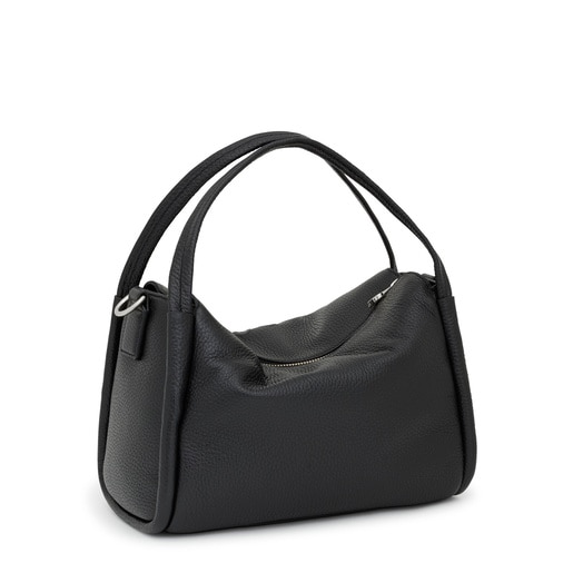 Black leather TOUS Miranda City bag