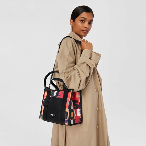 Shopping mediano Amaya negro TOUS Mimic