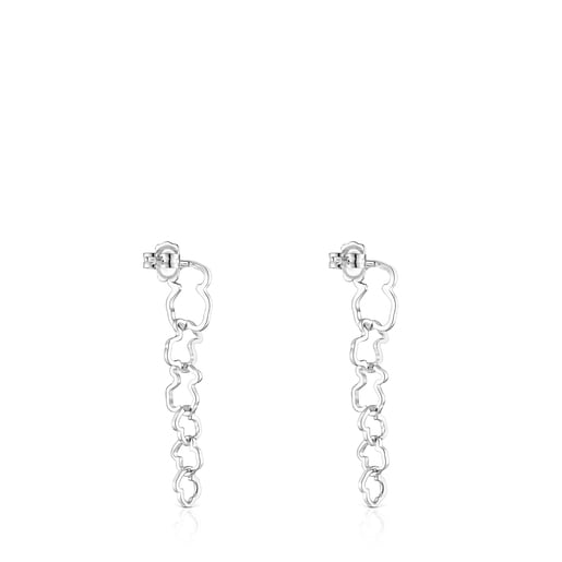 Boucles d'oreilles motif ourson TOUS Carrusel longues