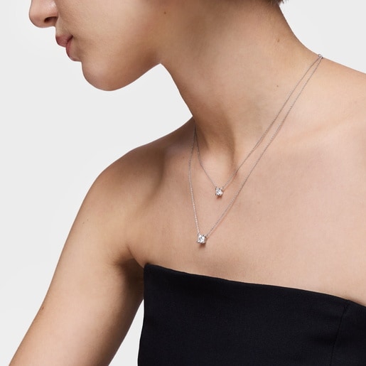 Gargantilla de platino con diamante creado en laboratorio 0,37 ct Shine LGD