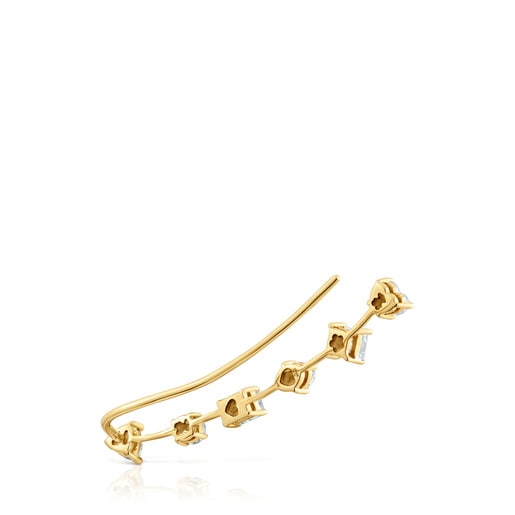 14kt gold Climber earring with 0.39ct lab-grown diamonds TOUS Shine LGD