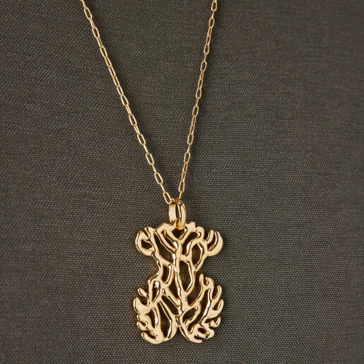 Большая подвеска с медвежонком Oceaan из вермеля