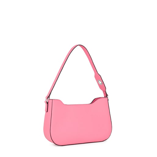 Bolso de hombro de piel rosa TOUS Legacy