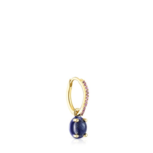 Ohrring Vermeil-Silber TOUS Vibrant Colors mit Lapislazuli und bunter Emaille