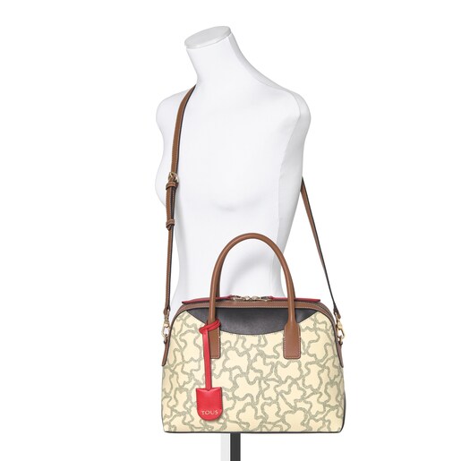 Bolso Bowling Kaos Icon Multi Beige - Rojo