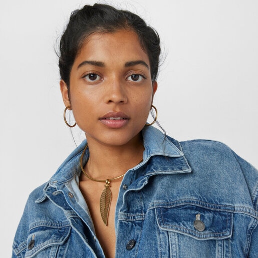 Подвеска с листком Fragile Nature из вермеля