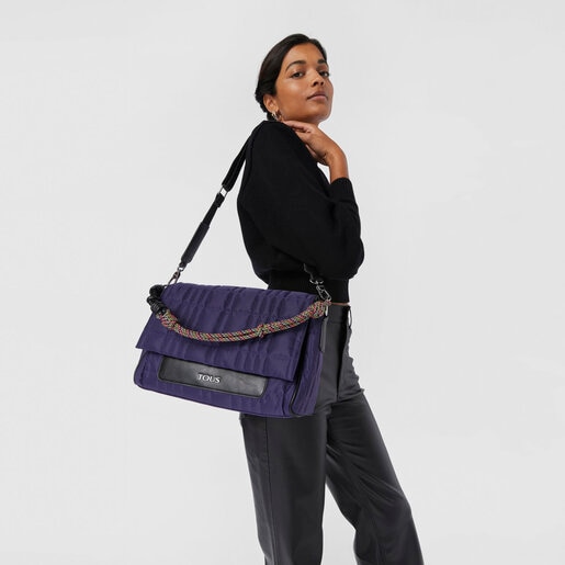 תיק צד TOUS Empire Padded גדול בצבע סגול