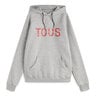 Sudadera con capucha gris y roja Logo Gemstones