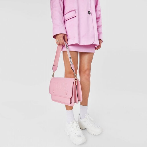 Medium pink TOUS La Rue Audree Crossbody bag | TOUS