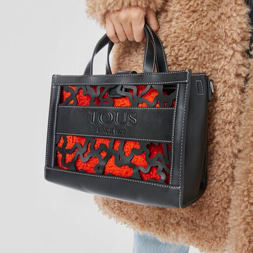 Large orange Amaya Kaos Shock Warm Handbag