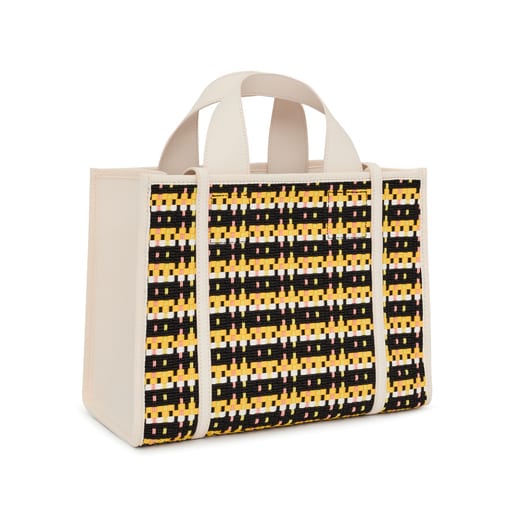 Medium beige TOUS Amaya Braided Shopping bag