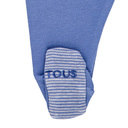 Conjunto" Primera puesta"cruzado Risc Azul