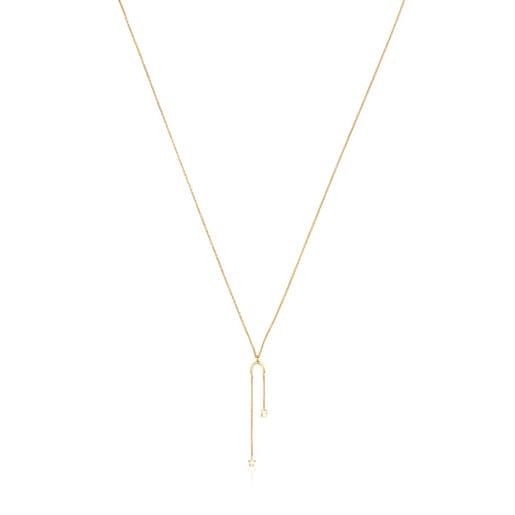 Gold TOUS Cool Joy Necklace with bear and star charms | TOUS