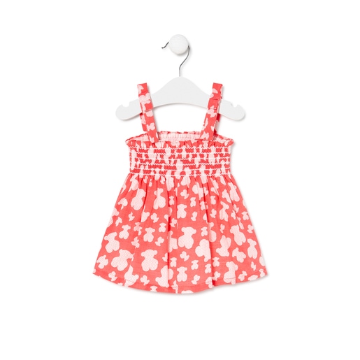 Vestit de tirants de nena Porto coral