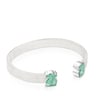 Pulseira Mesh Color em Prata e Amazonite