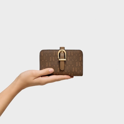 Earth-colored Wallet TOUS Buckles Silhouette