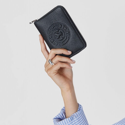 Маленький кошелек New Leissa из черной кожи