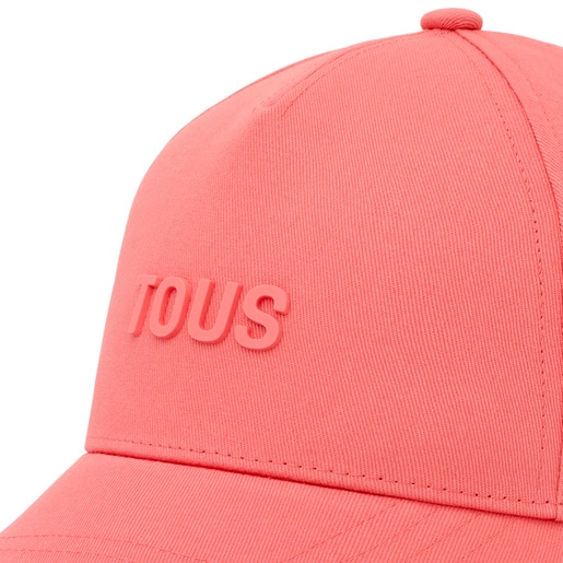 Koralowa czapka TOUS Logo