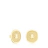 Aretes de oro Oursin