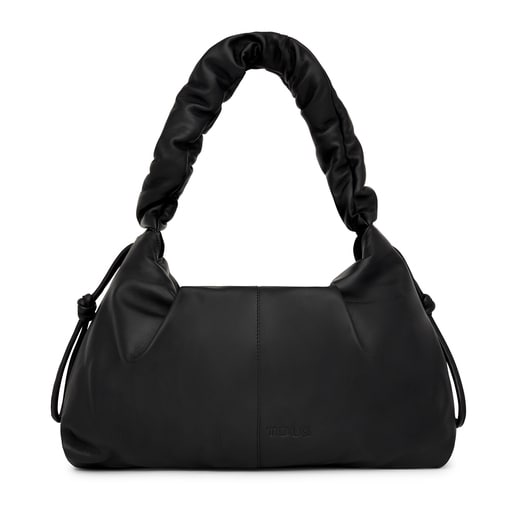 BLACK Large Hobo Bag Soft Leather Hobo Bag Soft Lambskin 