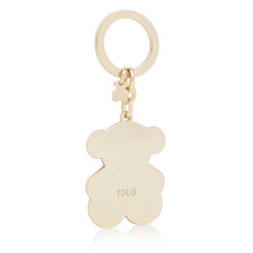 Black and white TOUS Vera Bear Key ring