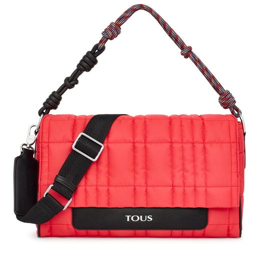 Mala de tiracolo grande TOUS Empire Padded coral