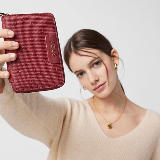 Cartera Script Day burdeos