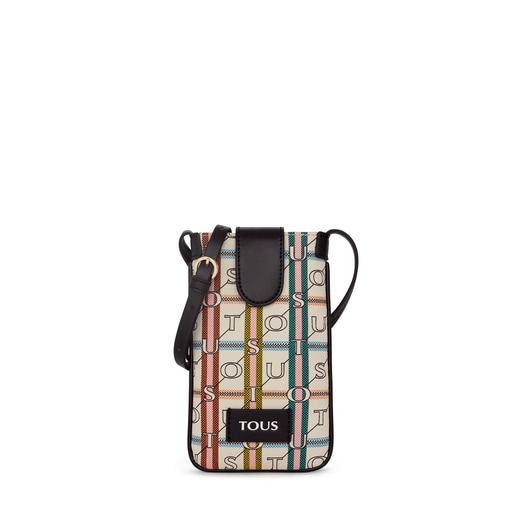 Flat beige and black TOUS Crossroad Cellphone case