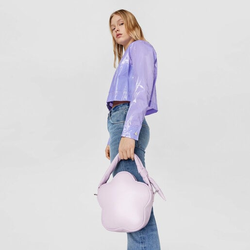 Mauve flower Crossbody bag TOUS Carol