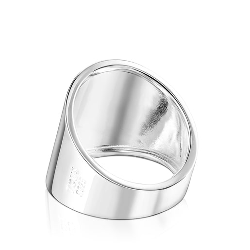 Bague TOUS Basics lisse en Argent