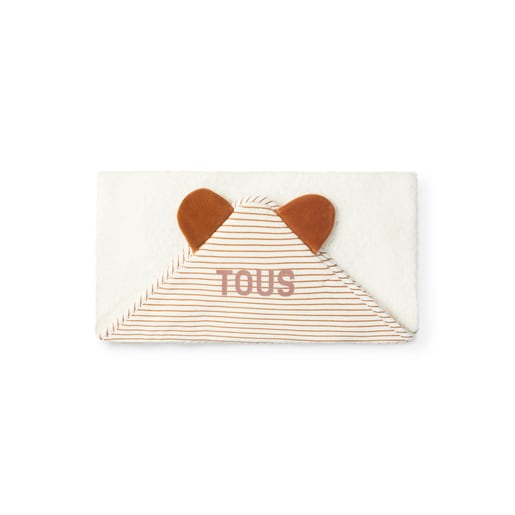 Tous Baby bath cape in Classic orange