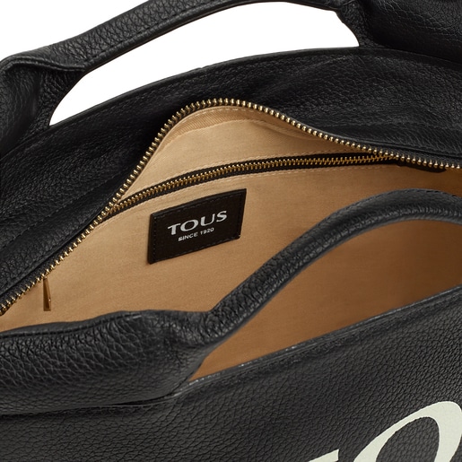 Capazo mediano de piel negro TOUS Balloon