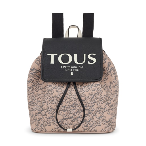 Taupe TOUS Kaos Mini Evolution Flap Backpack