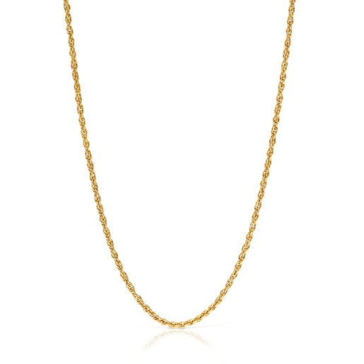 Cord Choker with 18kt gold plating over silver measuring 50 cm TOUS Basics  | TOUS