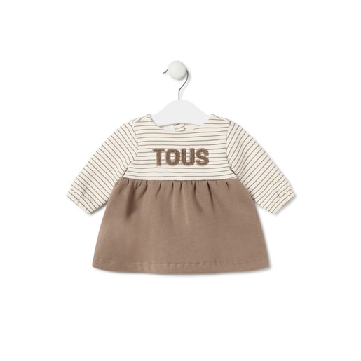 Baby girls dress in Classic beige