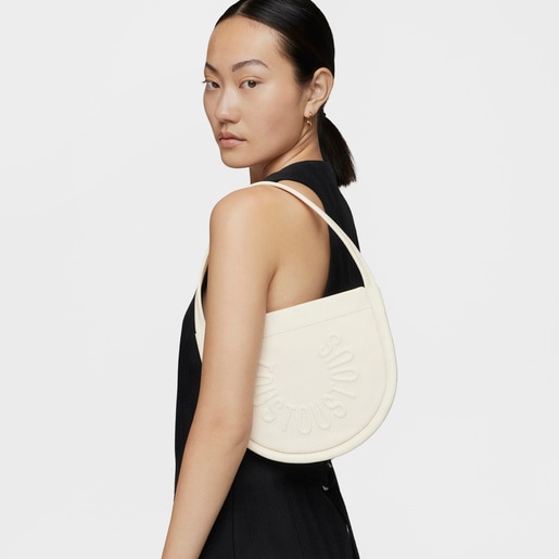 תיק צד TOUS Miranda מעור בצבע בז'