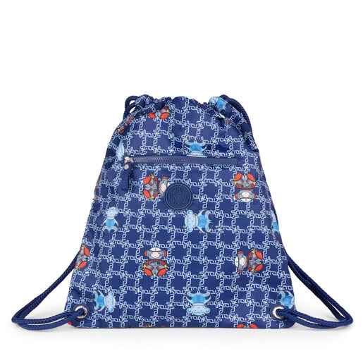 Blue School Logogram flat Backpack