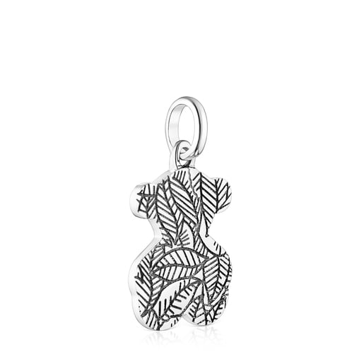 Pendentif Fragile Nature petit en Argent bruni