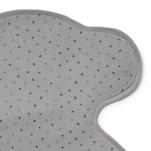 Bear-shaped travel changing mat in Mini grey