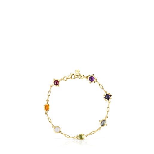 Silver vermeil Magic Nature Bracelet with gemstones | TOUS