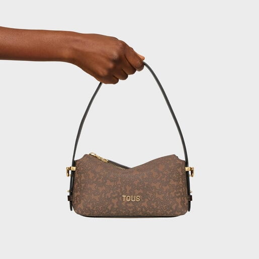 Mini bolso marrón Kaos Mini Lines