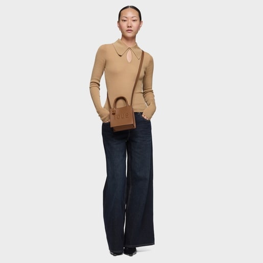 Camel-colored Cube minibag TOUS Brenda