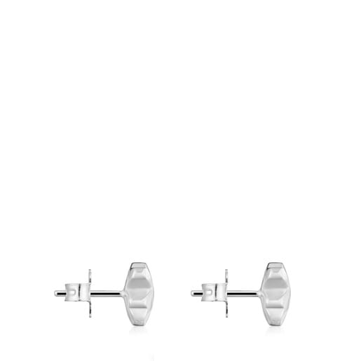 Silver bear Earrings Icon Metal