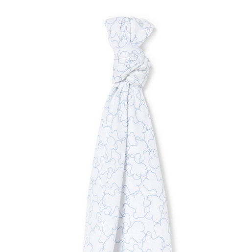 Baby muslin in Muse sky blue